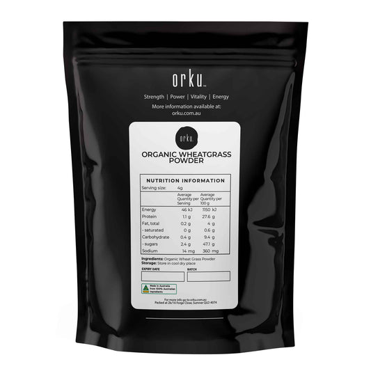 100g Organic Wheatgrass Powder - 100% Pure Wheat Grass Leaf Superfood