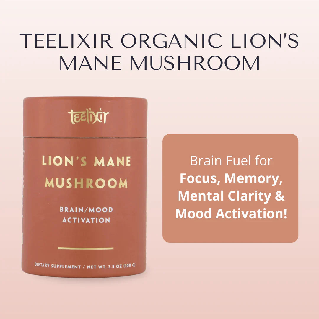 Teelixir Organic Lion's Mane Mushroom 50g