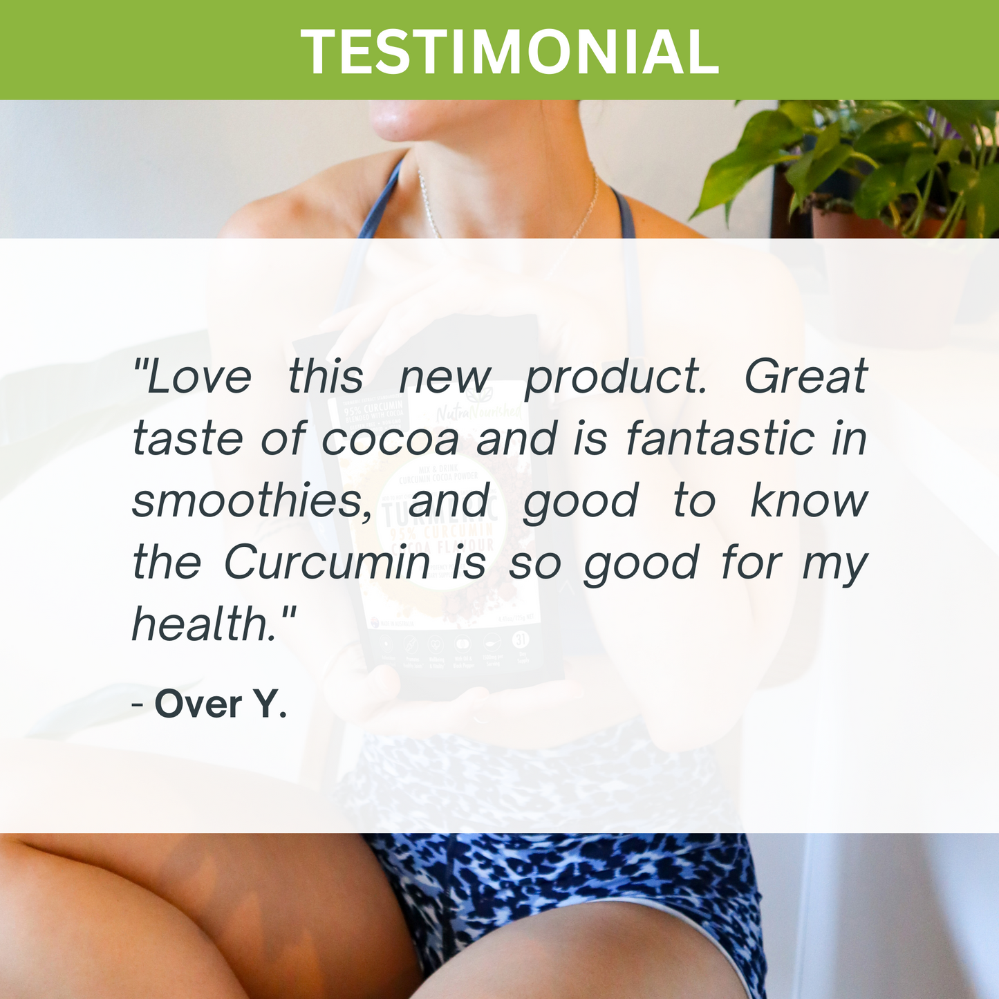 95% Curcumin Extract Cocoa Flavour | Organic Turmeric Black Pepper 125g